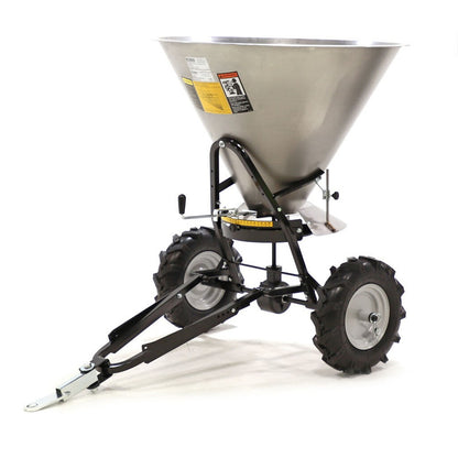 Edelstahl-Streuwagen 149 L – Anbaustreuer für Gabelstapler, 1–6 m Streubreite