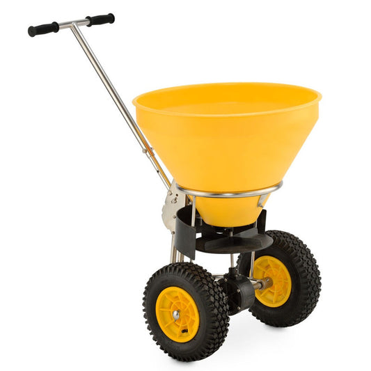 CEMO Streuwagen 50 L – Streubreite 1–4 m, für Salz, Sand & Splitt