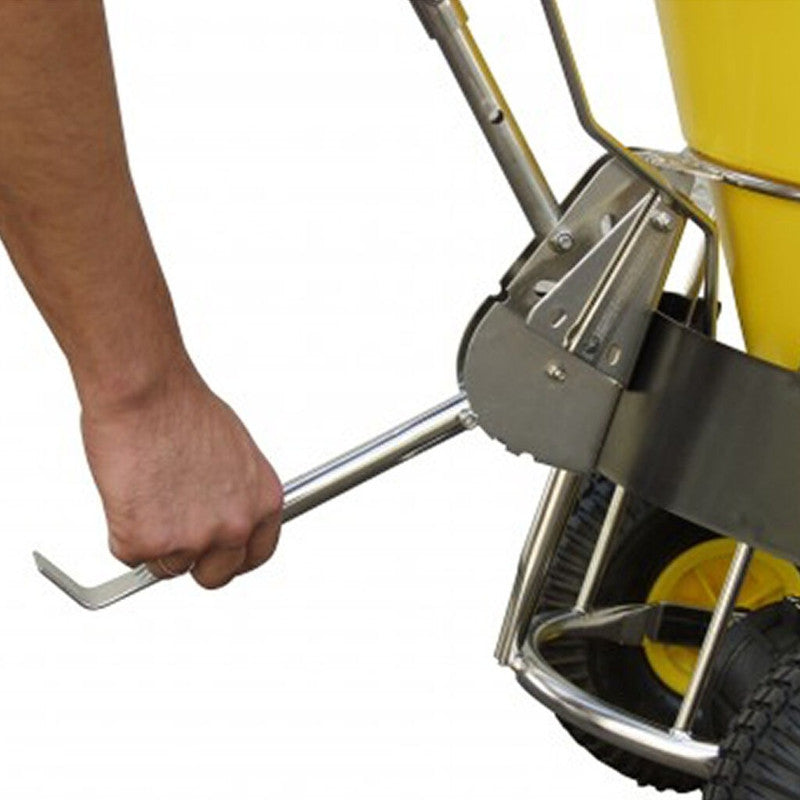 CEMO Streuwagen 50 L – Streubreite 1–4 m, für Salz, Sand & Splitt