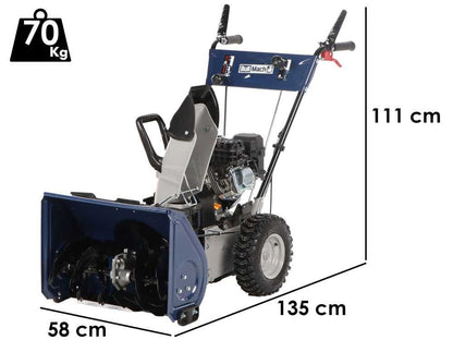 BullMach BM-SS 80 WL Benzin-Schneefräse – 196 cm³ Loncin-Motor, 55 cm Räumbreite