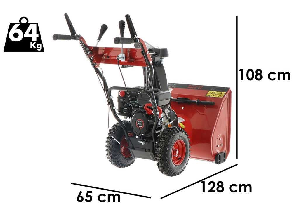 GeoTech ST 662 WL EVO – Benzin-Schneefräse 61 cm, 196 cm³, auf Rädern