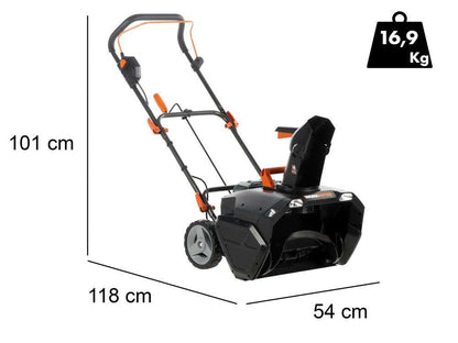 Akku-Schneefräse Worx Nitro WG471E – 40V, 51 cm, inkl. 2x 4Ah Akkus